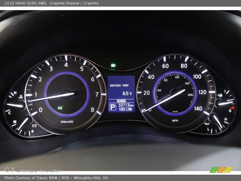  2018 QX80 AWD AWD Gauges
