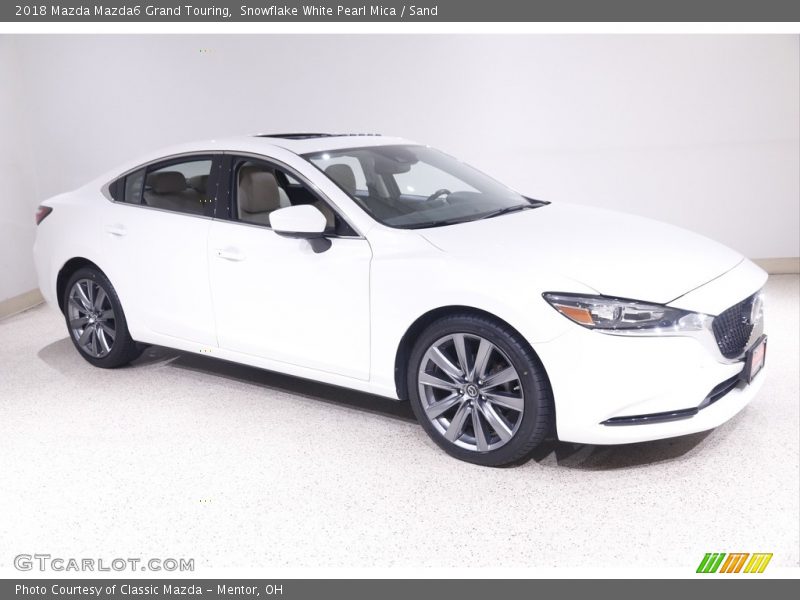 Snowflake White Pearl Mica / Sand 2018 Mazda Mazda6 Grand Touring