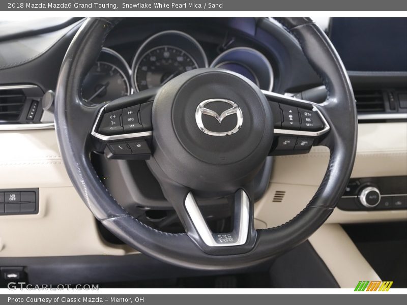 Snowflake White Pearl Mica / Sand 2018 Mazda Mazda6 Grand Touring