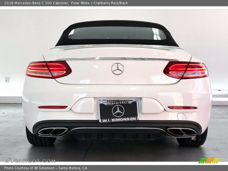 Polar White / Cranberry Red/Black 2018 Mercedes-Benz C 300 Cabriolet