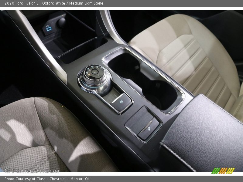 Oxford White / Medium Light Stone 2020 Ford Fusion S