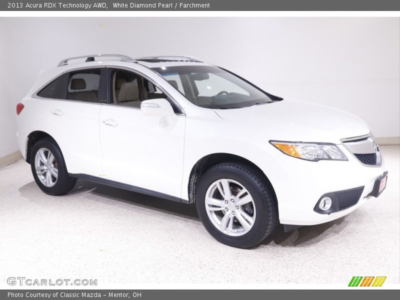 White Diamond Pearl / Parchment 2013 Acura RDX Technology AWD