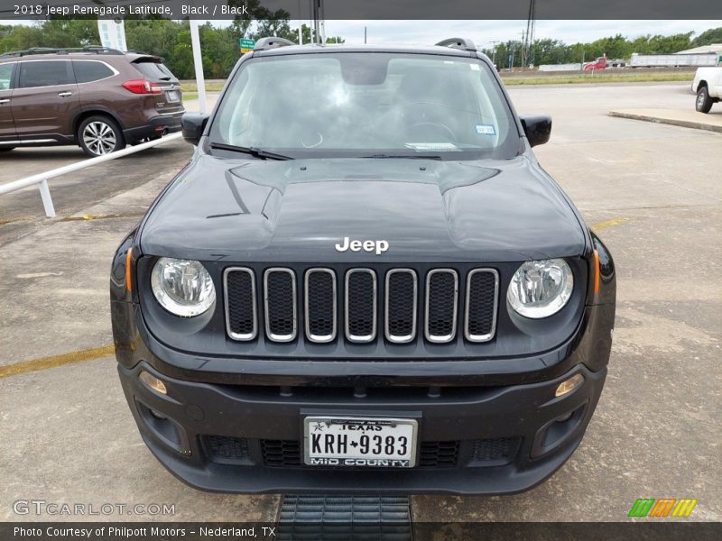 Black / Black 2018 Jeep Renegade Latitude