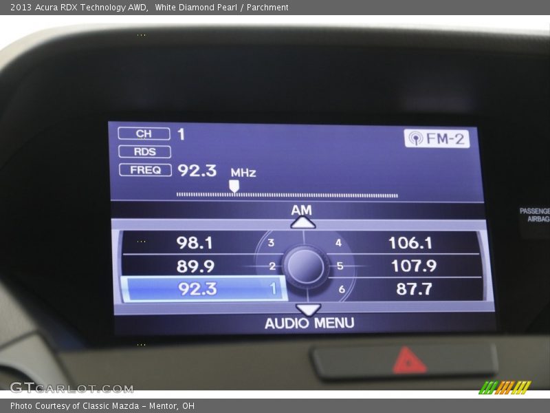 White Diamond Pearl / Parchment 2013 Acura RDX Technology AWD