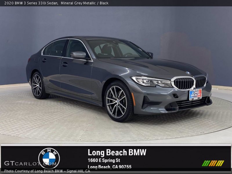 Mineral Grey Metallic / Black 2020 BMW 3 Series 330i Sedan