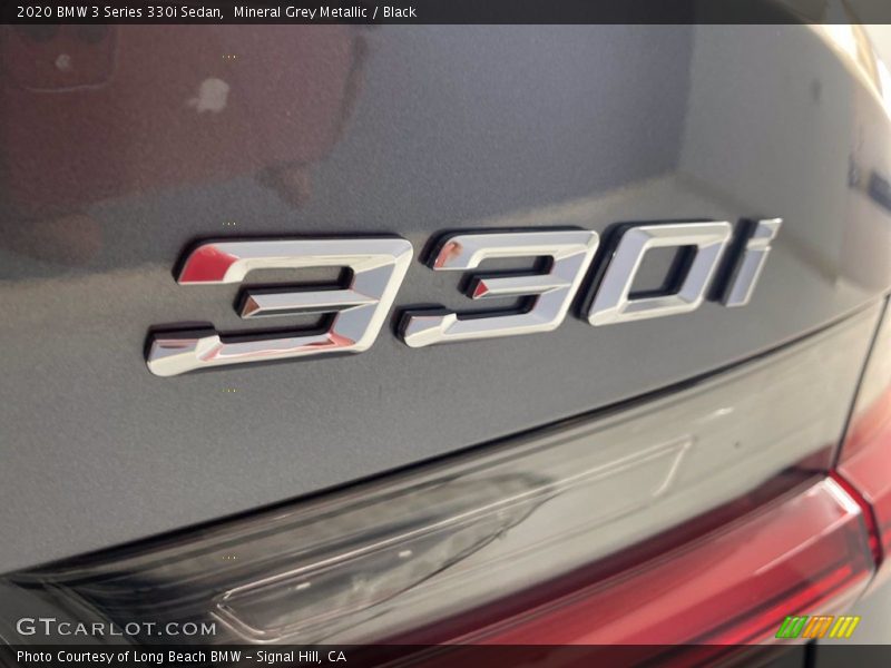 Mineral Grey Metallic / Black 2020 BMW 3 Series 330i Sedan