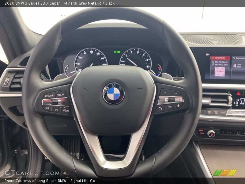 Mineral Grey Metallic / Black 2020 BMW 3 Series 330i Sedan