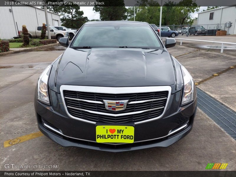 Phantom Gray Metallic / Jet Black 2018 Cadillac ATS FWD