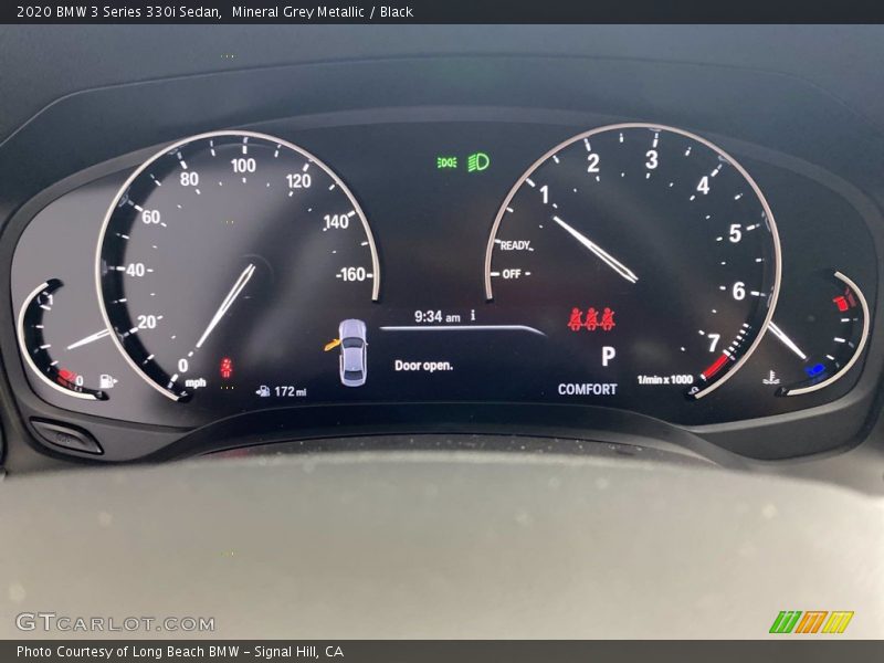 Mineral Grey Metallic / Black 2020 BMW 3 Series 330i Sedan