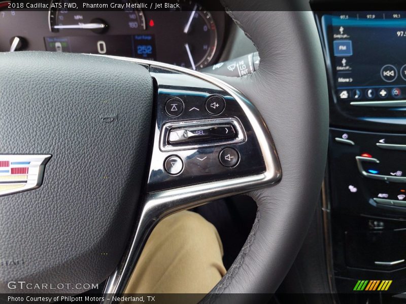 Phantom Gray Metallic / Jet Black 2018 Cadillac ATS FWD