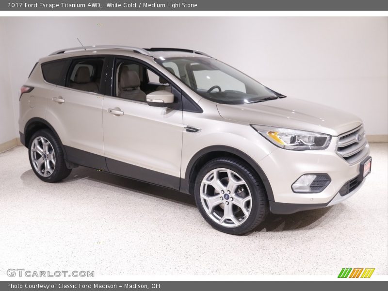 White Gold / Medium Light Stone 2017 Ford Escape Titanium 4WD
