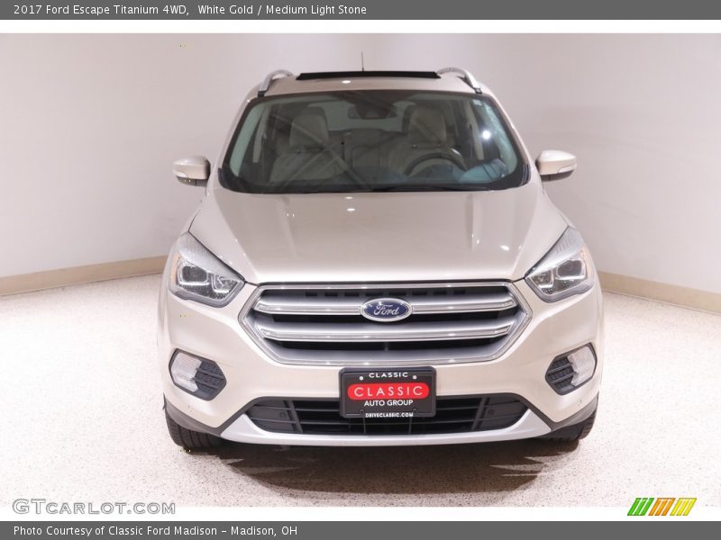 White Gold / Medium Light Stone 2017 Ford Escape Titanium 4WD