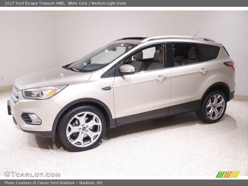 White Gold / Medium Light Stone 2017 Ford Escape Titanium 4WD