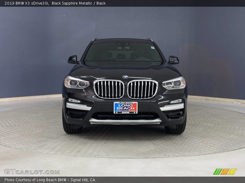 Black Sapphire Metallic / Black 2019 BMW X3 sDrive30i