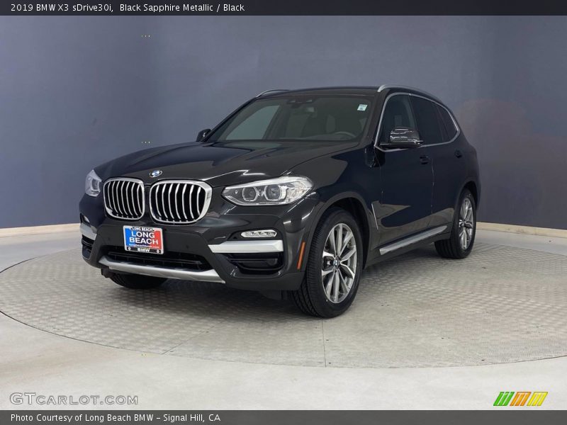 Black Sapphire Metallic / Black 2019 BMW X3 sDrive30i