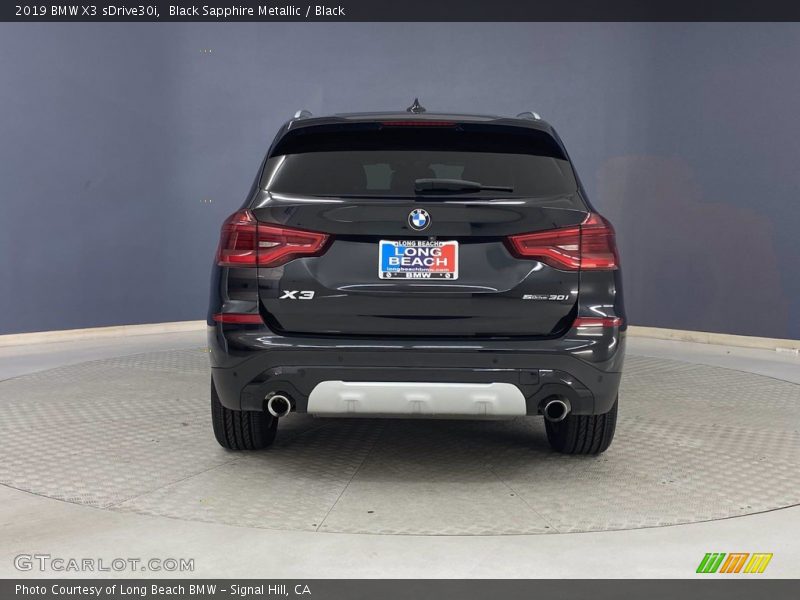 Black Sapphire Metallic / Black 2019 BMW X3 sDrive30i