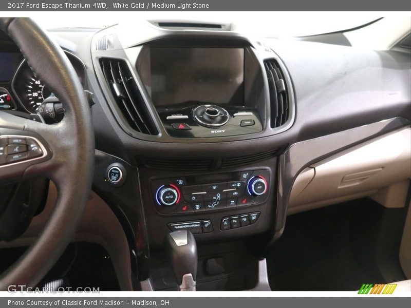 White Gold / Medium Light Stone 2017 Ford Escape Titanium 4WD