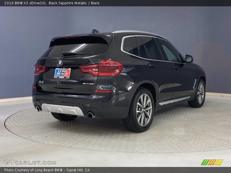 Black Sapphire Metallic / Black 2019 BMW X3 sDrive30i