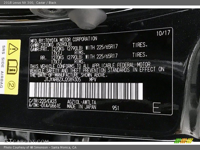 223 - 2018 Lexus NX 300