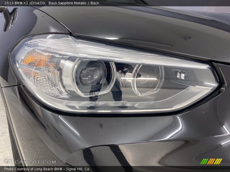 Black Sapphire Metallic / Black 2019 BMW X3 sDrive30i