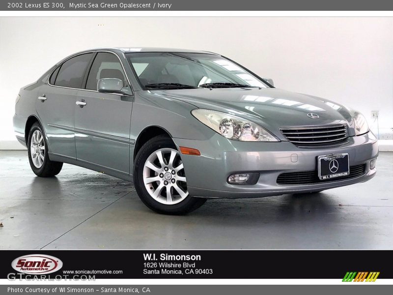 Mystic Sea Green Opalescent / Ivory 2002 Lexus ES 300