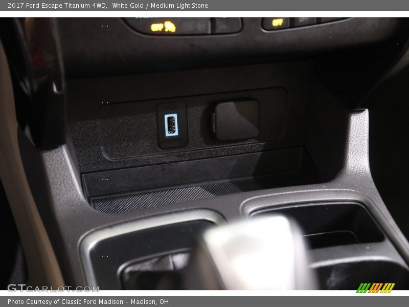 White Gold / Medium Light Stone 2017 Ford Escape Titanium 4WD