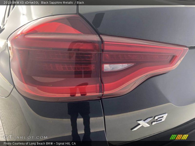 Black Sapphire Metallic / Black 2019 BMW X3 sDrive30i