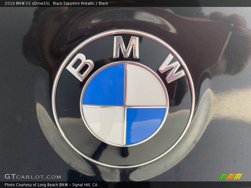 Black Sapphire Metallic / Black 2019 BMW X3 sDrive30i