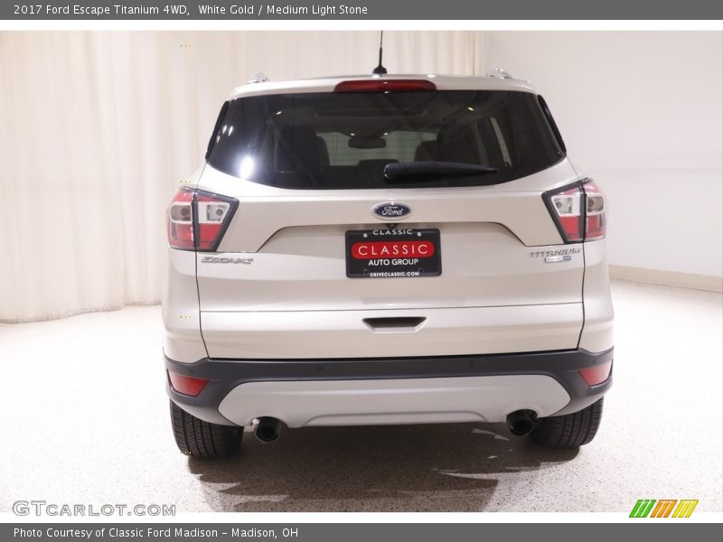 White Gold / Medium Light Stone 2017 Ford Escape Titanium 4WD