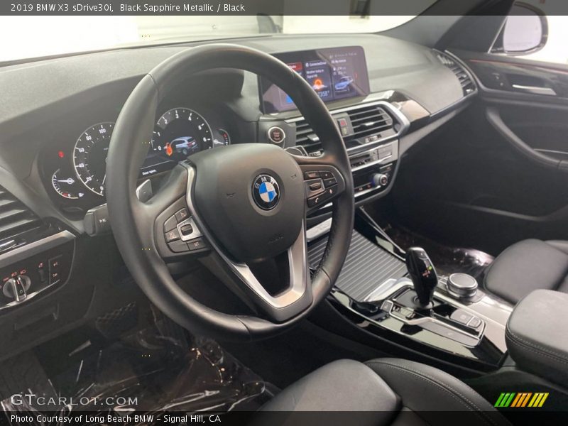 Black Sapphire Metallic / Black 2019 BMW X3 sDrive30i