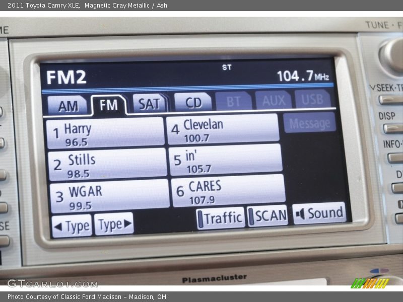 Magnetic Gray Metallic / Ash 2011 Toyota Camry XLE