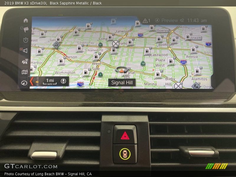 Black Sapphire Metallic / Black 2019 BMW X3 sDrive30i