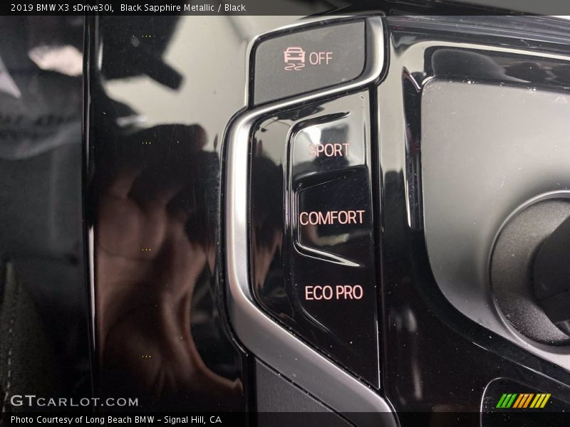 Black Sapphire Metallic / Black 2019 BMW X3 sDrive30i