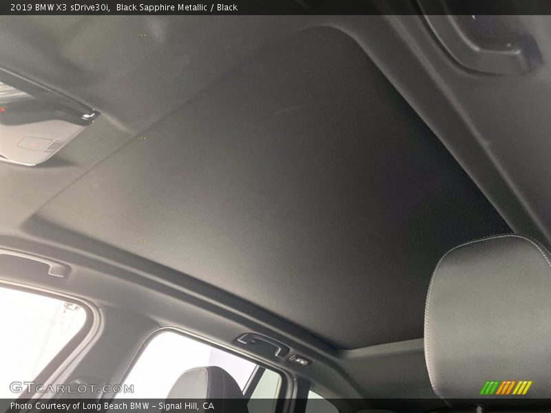 Black Sapphire Metallic / Black 2019 BMW X3 sDrive30i