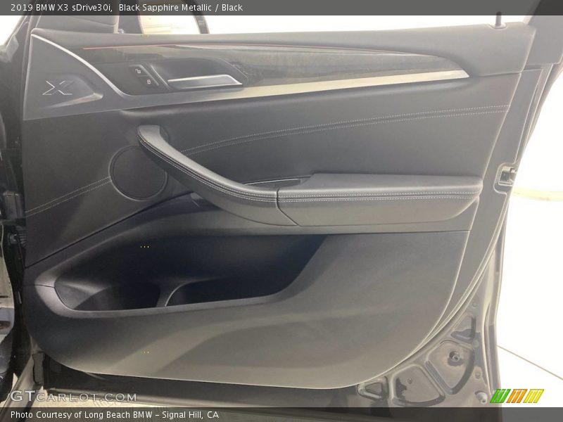 Black Sapphire Metallic / Black 2019 BMW X3 sDrive30i
