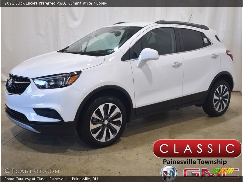 Summit White / Ebony 2021 Buick Encore Preferred AWD