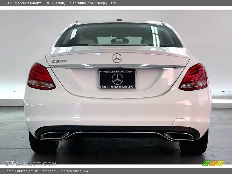 Polar White / Silk Beige/Black 2018 Mercedes-Benz C 300 Sedan