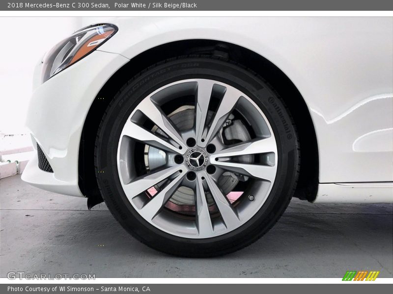 Polar White / Silk Beige/Black 2018 Mercedes-Benz C 300 Sedan