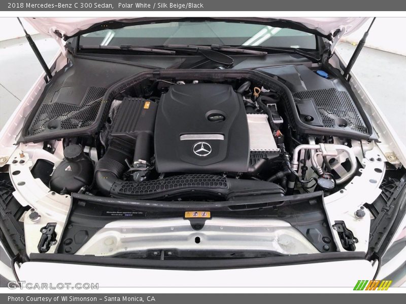 Polar White / Silk Beige/Black 2018 Mercedes-Benz C 300 Sedan