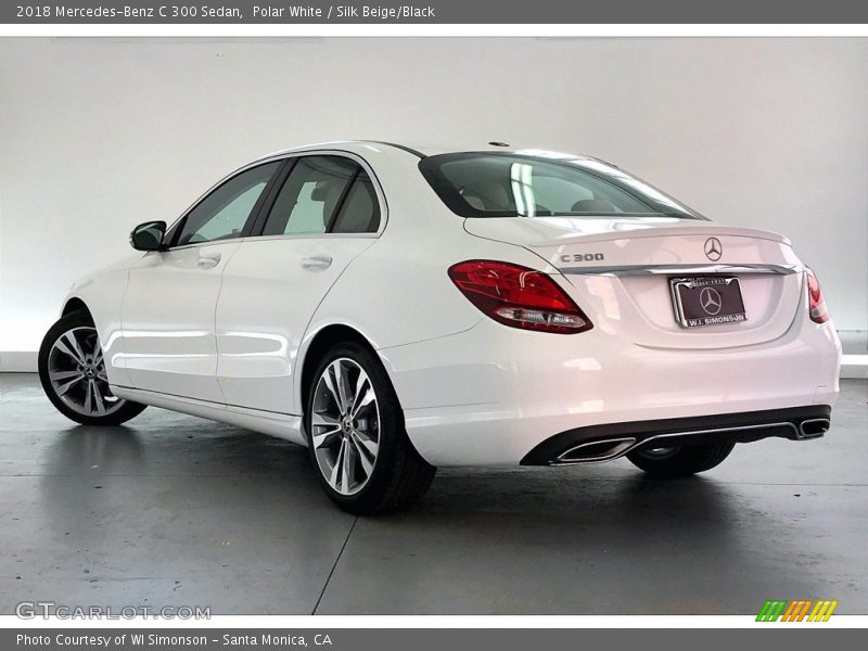 Polar White / Silk Beige/Black 2018 Mercedes-Benz C 300 Sedan