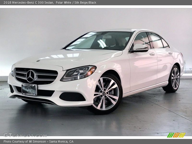 Polar White / Silk Beige/Black 2018 Mercedes-Benz C 300 Sedan