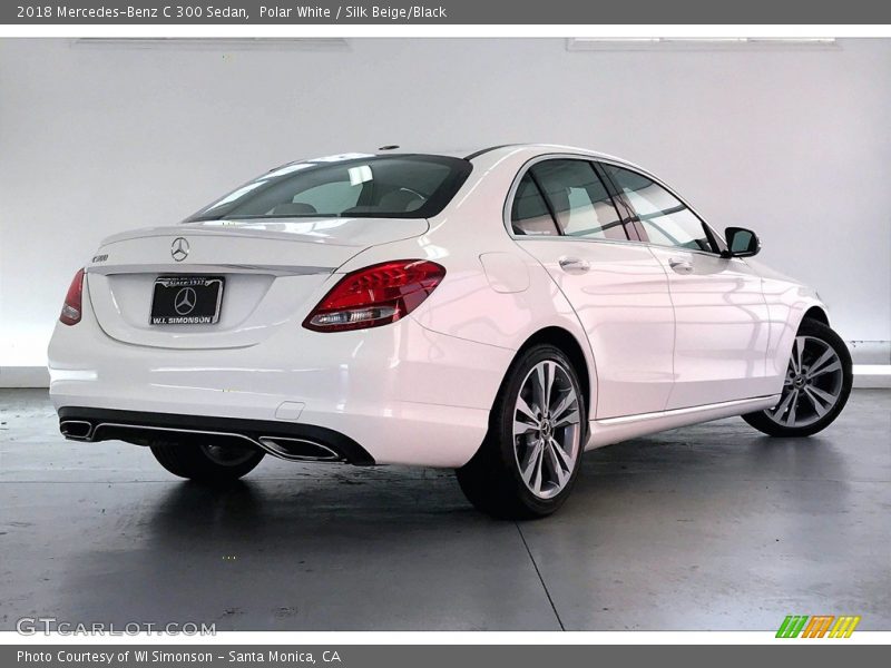 Polar White / Silk Beige/Black 2018 Mercedes-Benz C 300 Sedan
