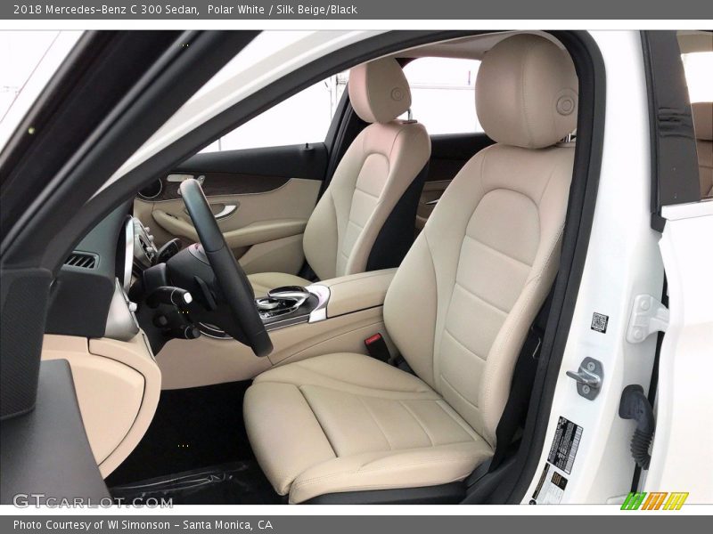 Polar White / Silk Beige/Black 2018 Mercedes-Benz C 300 Sedan