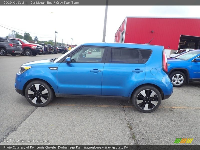 Caribbean Blue / Gray Two-Tone 2019 Kia Soul +