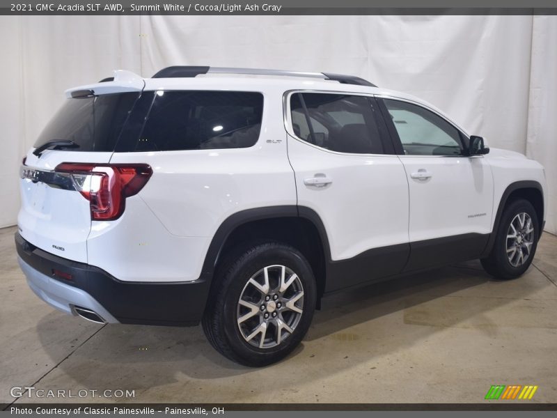 Summit White / Cocoa/Light Ash Gray 2021 GMC Acadia SLT AWD