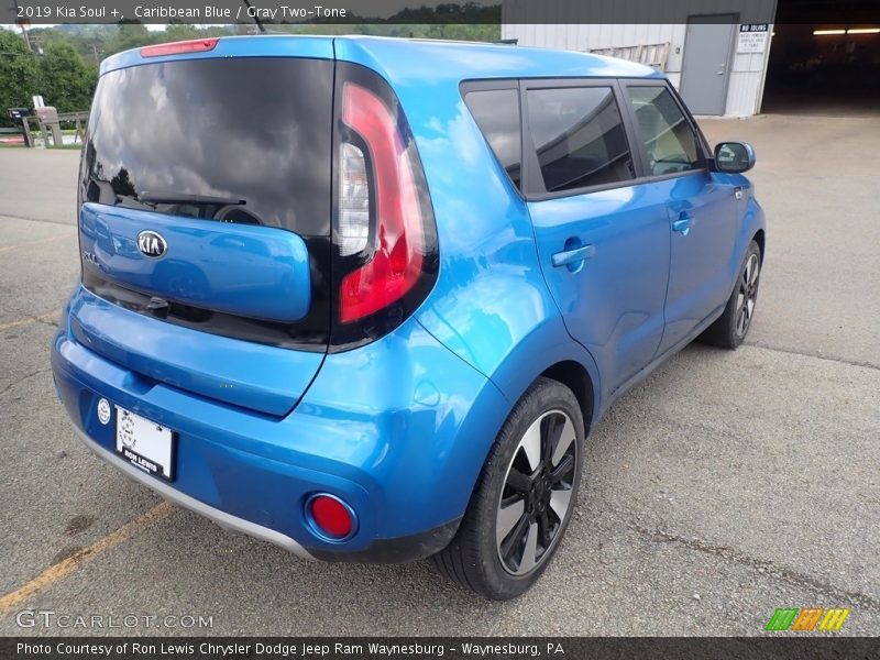 Caribbean Blue / Gray Two-Tone 2019 Kia Soul +