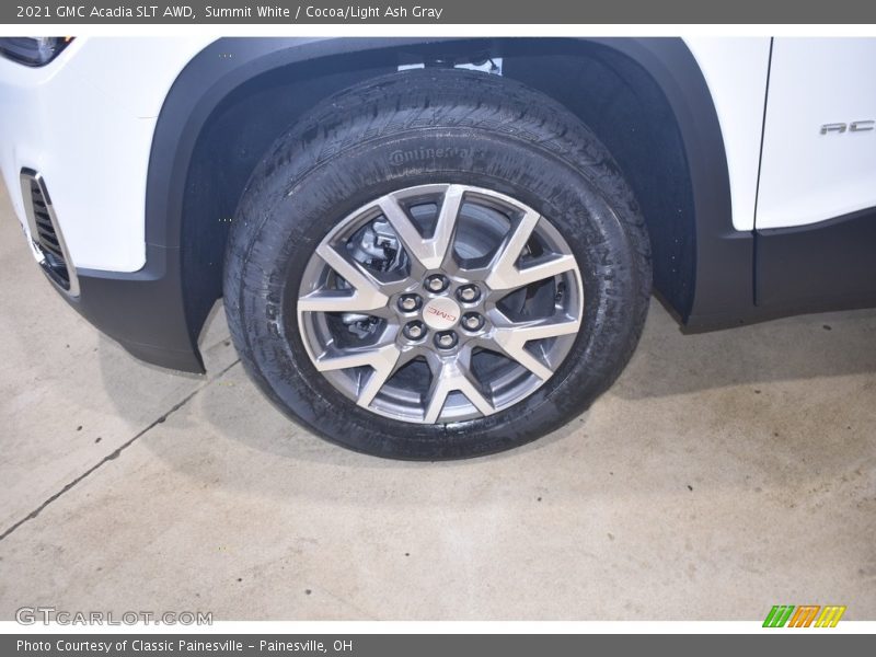 Summit White / Cocoa/Light Ash Gray 2021 GMC Acadia SLT AWD