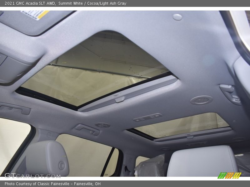 Summit White / Cocoa/Light Ash Gray 2021 GMC Acadia SLT AWD