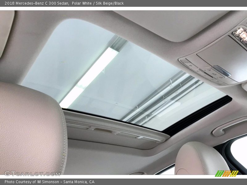 Polar White / Silk Beige/Black 2018 Mercedes-Benz C 300 Sedan
