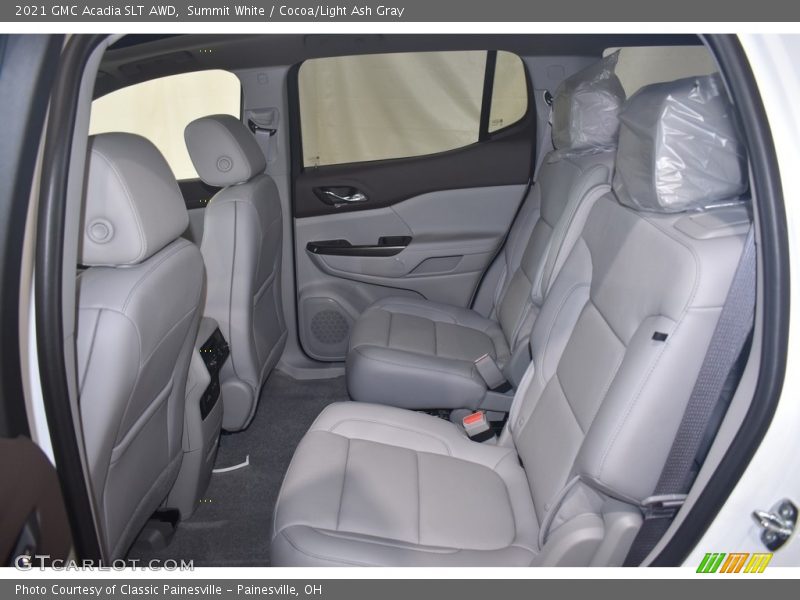 Summit White / Cocoa/Light Ash Gray 2021 GMC Acadia SLT AWD